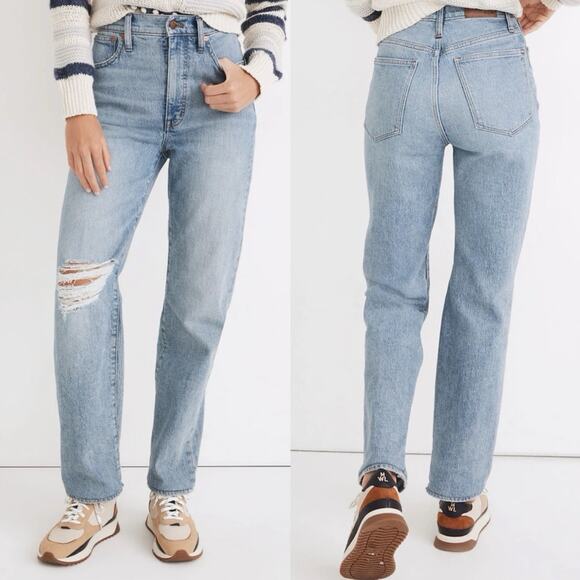 Madewell The Perfect Vintage Straight Jeans in Reinhart Wash Women’s Size 23 - Picture 1 of 13
